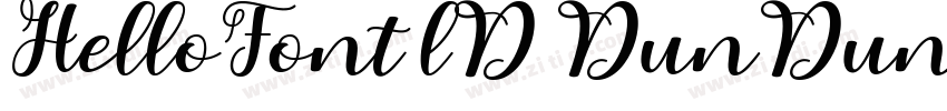 HelloFont lD DunDunT字体转换